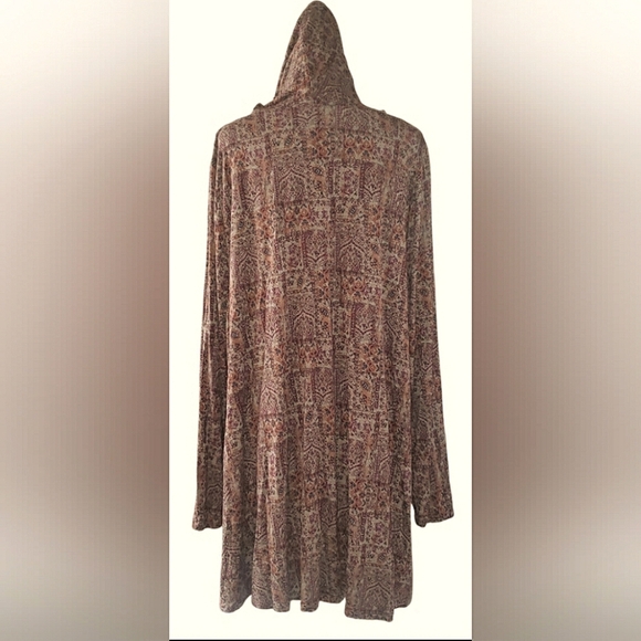 Boho Floral Paisley 3XL Asymmetrical Knit Soft Stretch Tunic Asymmetrical Top - Picture 8 of 10